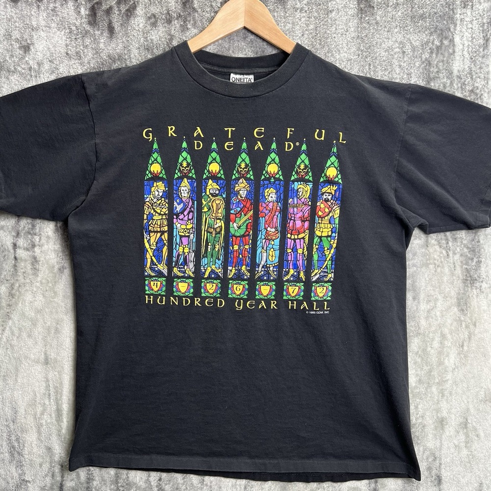 Vintage 1995 Grateful Dead T-Shirt Hundred Year Hall XL Rare Single Stitch